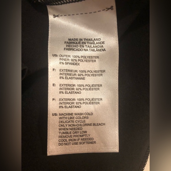 Prince black two layer tennis skirt, XL - Picture 11 of 12